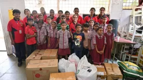 Meru students engaged in community service promoting social responsibility